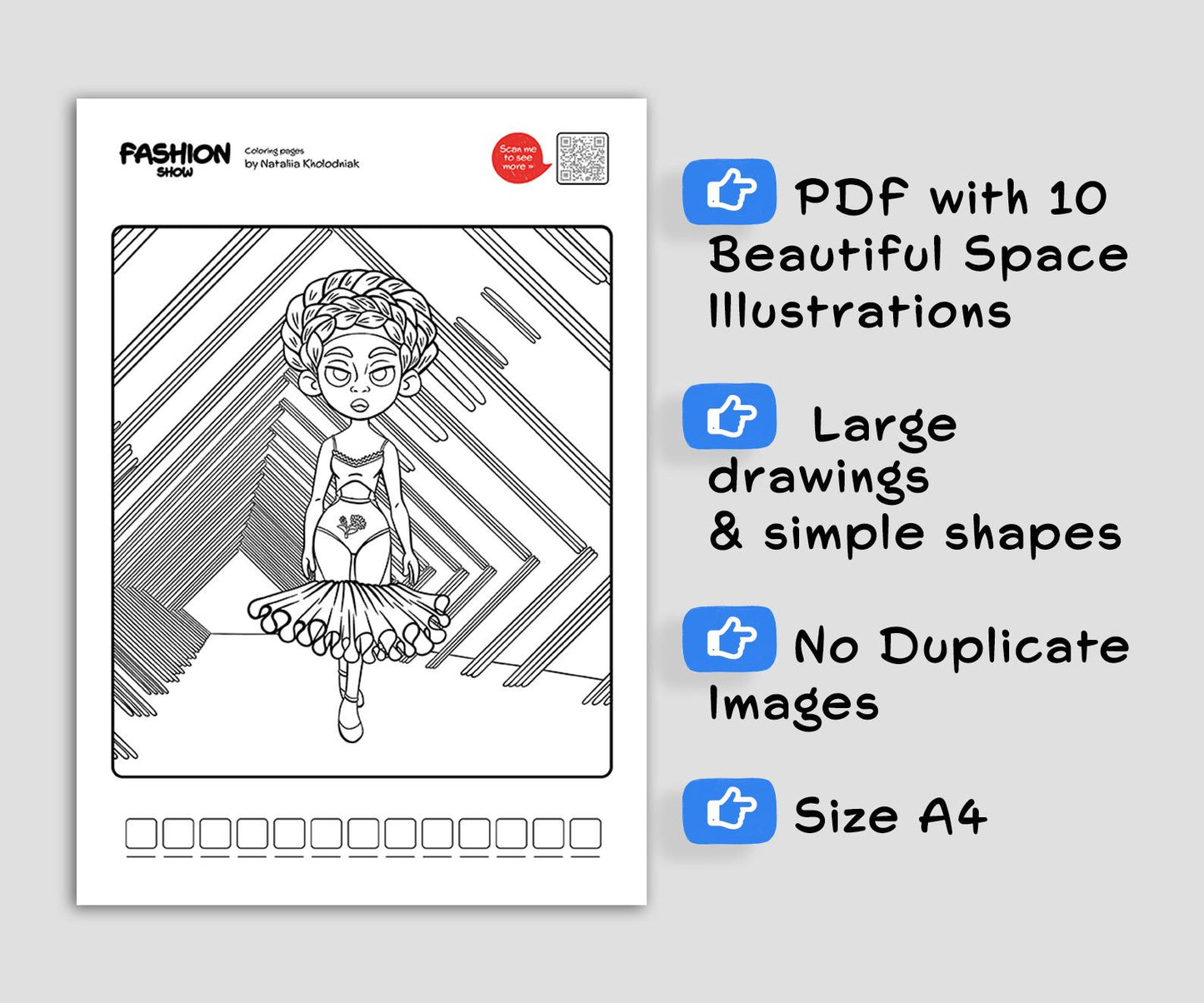 Fashion Show Coloring Pages β Set 1 (10 Printable Coloring Sheets) for Teens & Adults