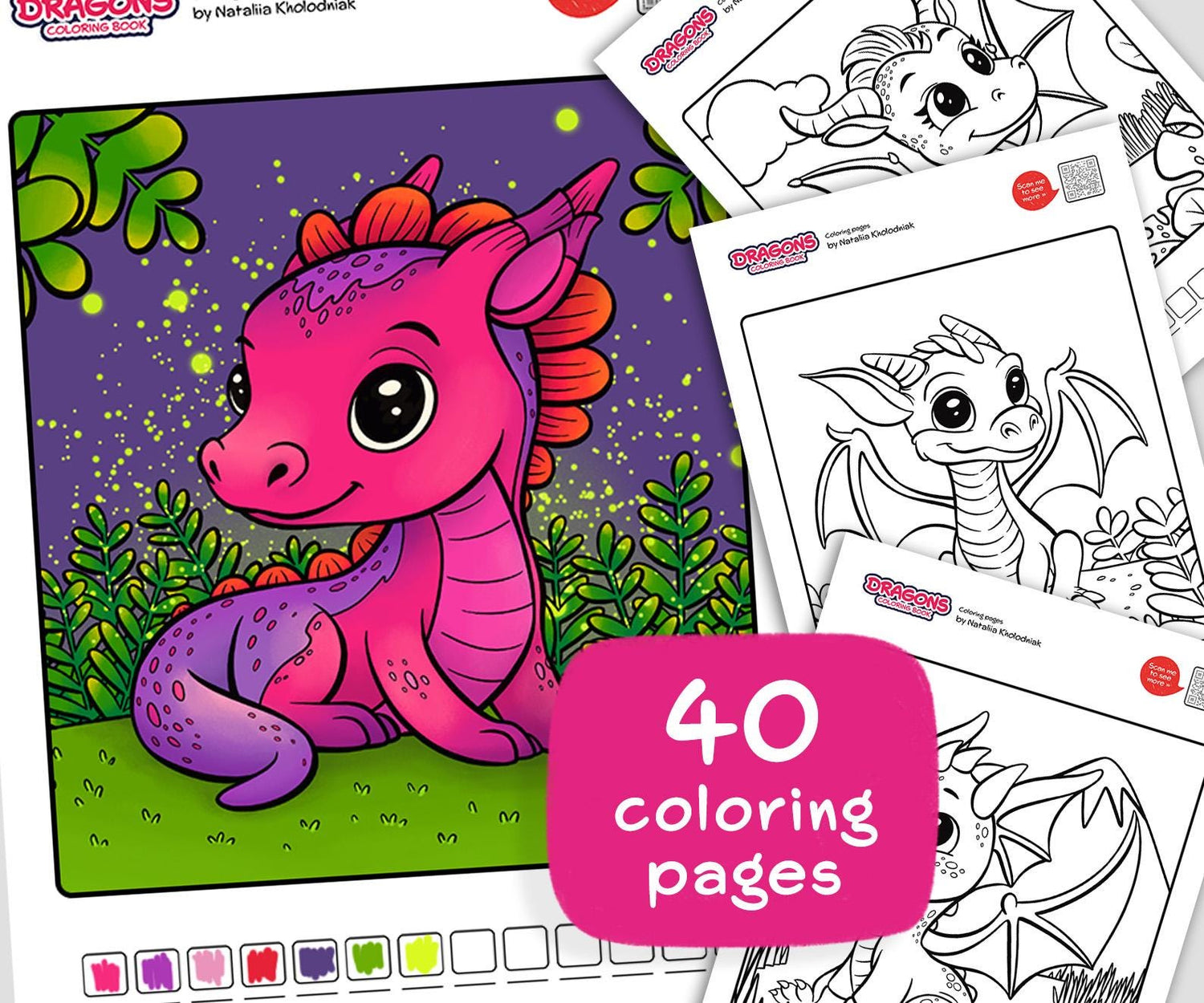 Dragons coloring pages